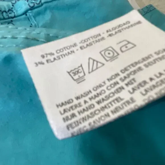 GUCCI Men’s blue Long Sleeve Button Up Embroidered Cotton Shirt Size S Italy - Picture 8 of 14